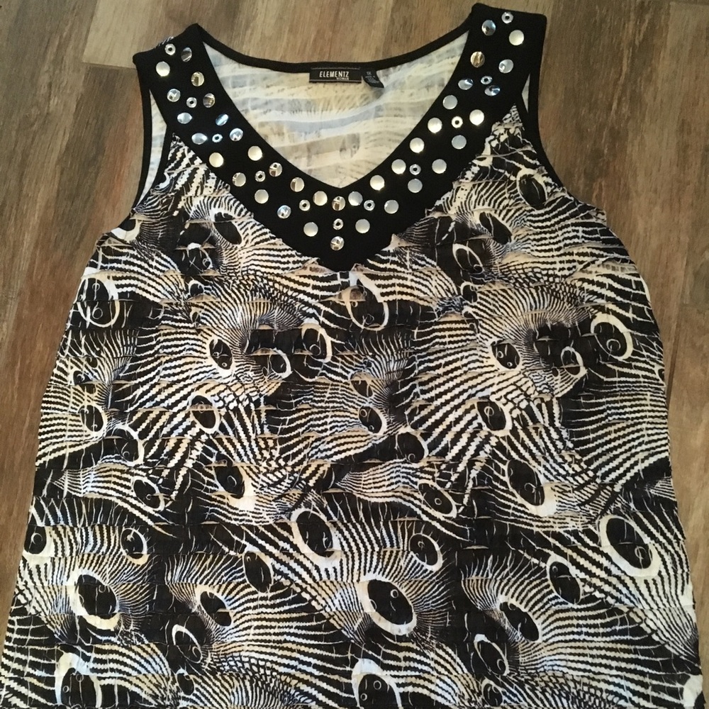 Elementz Ruffled Sleeveless Top - Picture 2 of 5